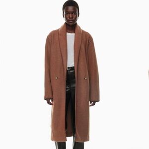 Aritzia Wilfred Brown Charlize Coat NWOT